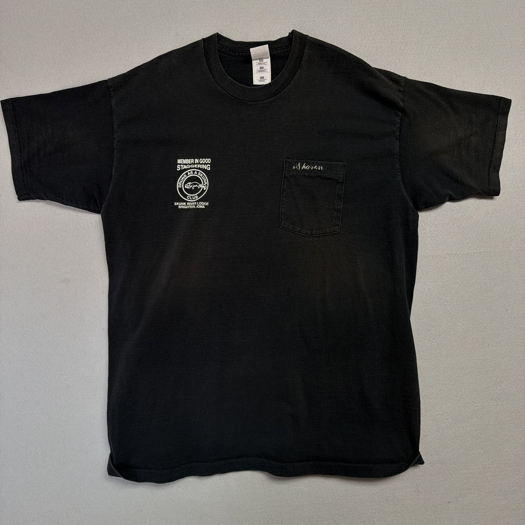 Vintage Drunk as A SkunkClub T Shirt Size XXL