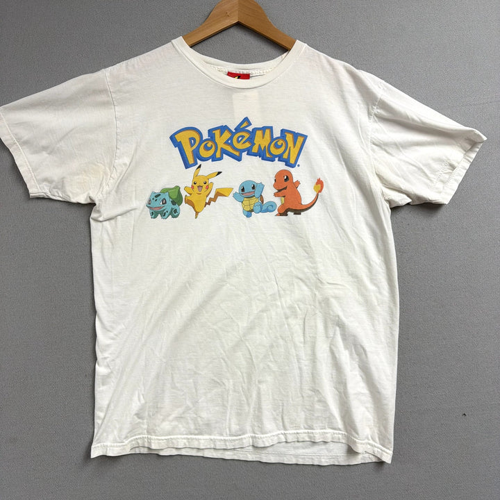 Vintage Pokemon Gen 1 Starters 2007 T Shirt Size Large