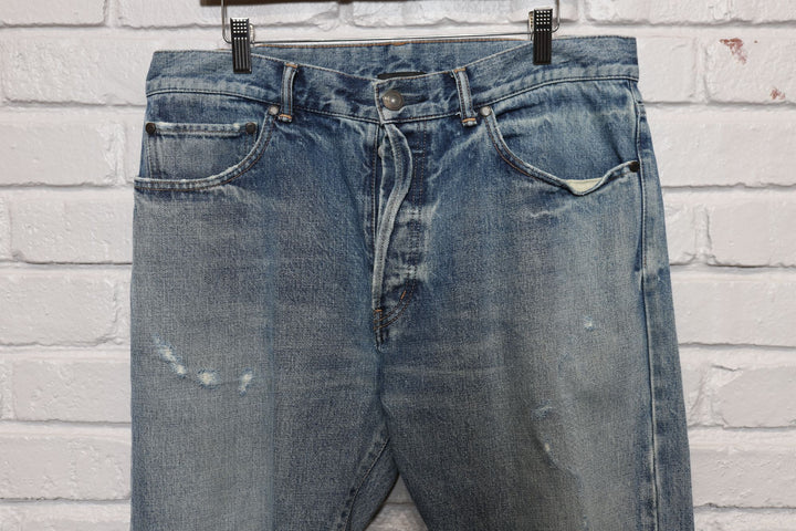 john elliott distressed denim jeans size 36/26.5