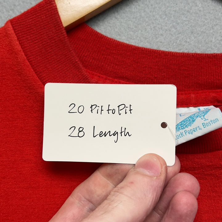 Vintage 90's Incurable Romantic Red Shirt Size Large