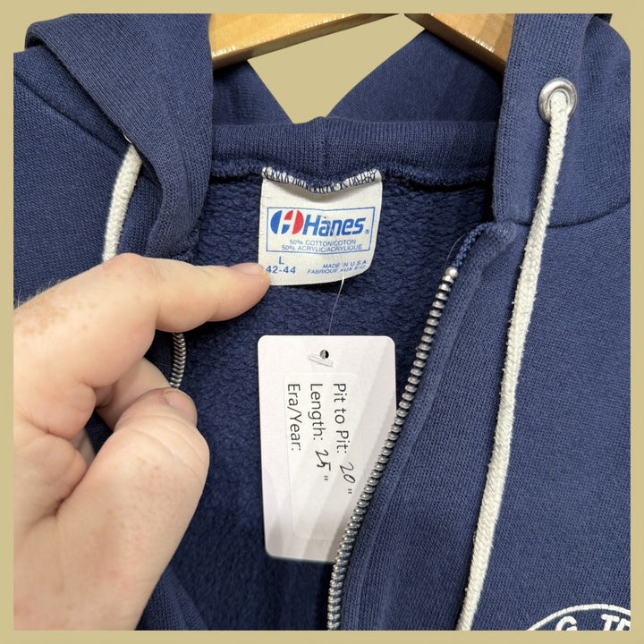 Vintage US Coast Guard 80s Zip up Hoodie Size Large