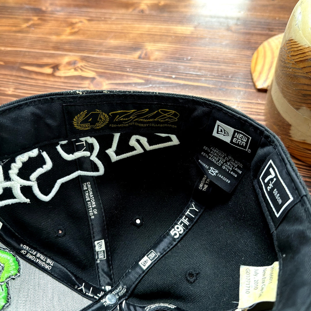 Monster Energy fox Racing Ricky Carmichael New Era Fitted  Hat Size 7 1/2