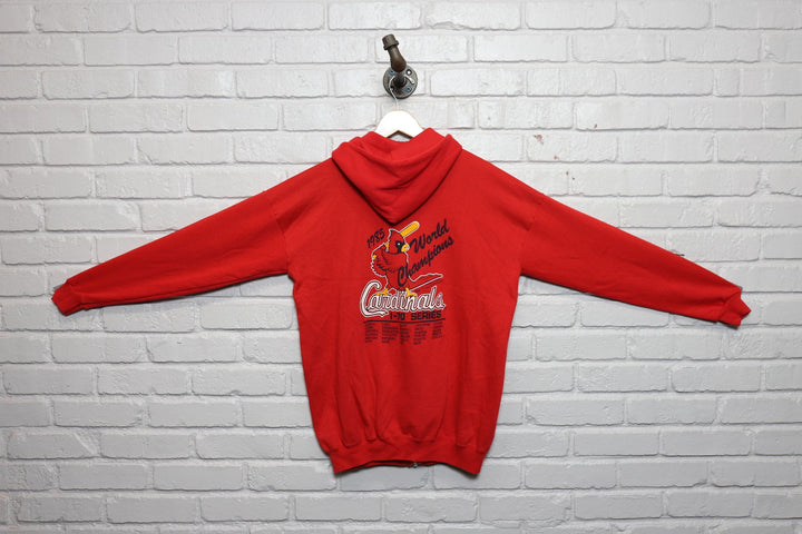 80s st louis cardinals 1985 world series champions hoodie size large