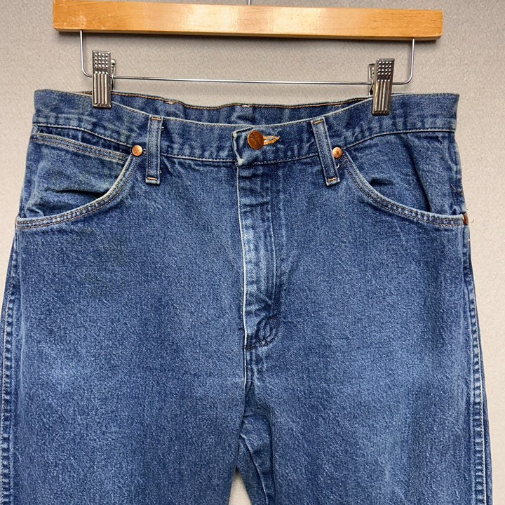 Vintage Wrangler Men's Blue Jeans Medium Wash 32x29