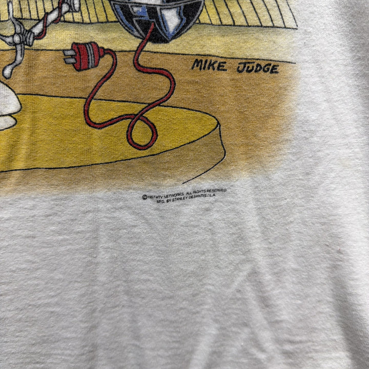 Vintage Beavis and Butthead Butt Files Stanley Desantis T Shirt Size Large