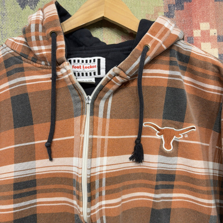 University of Texas Vintage Plaid Old English Hoodie Size XL Y2K 2000s