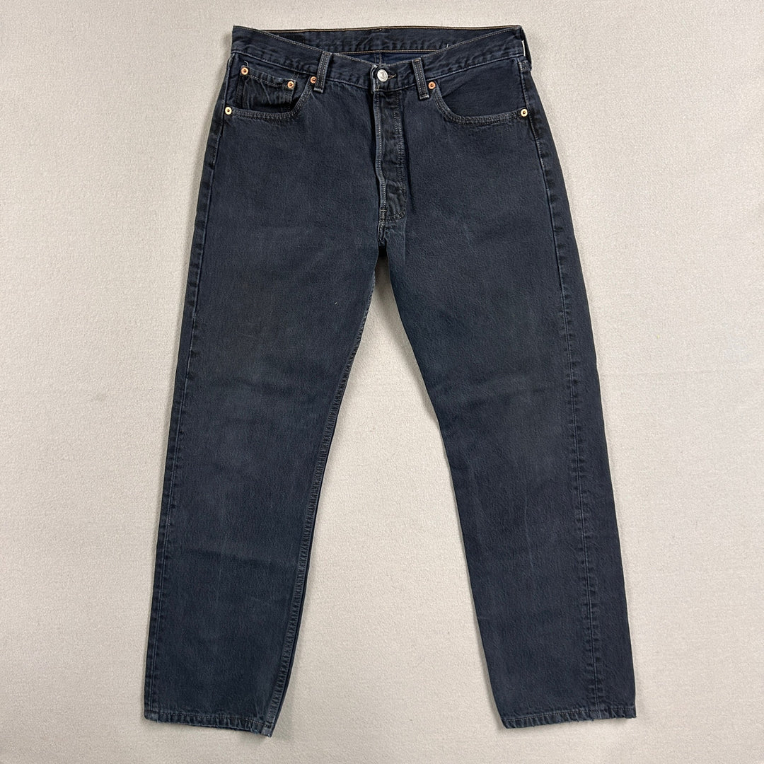 Vintage Levi's 501 Made in USA 1996 Dark Blue Jeans Size 32