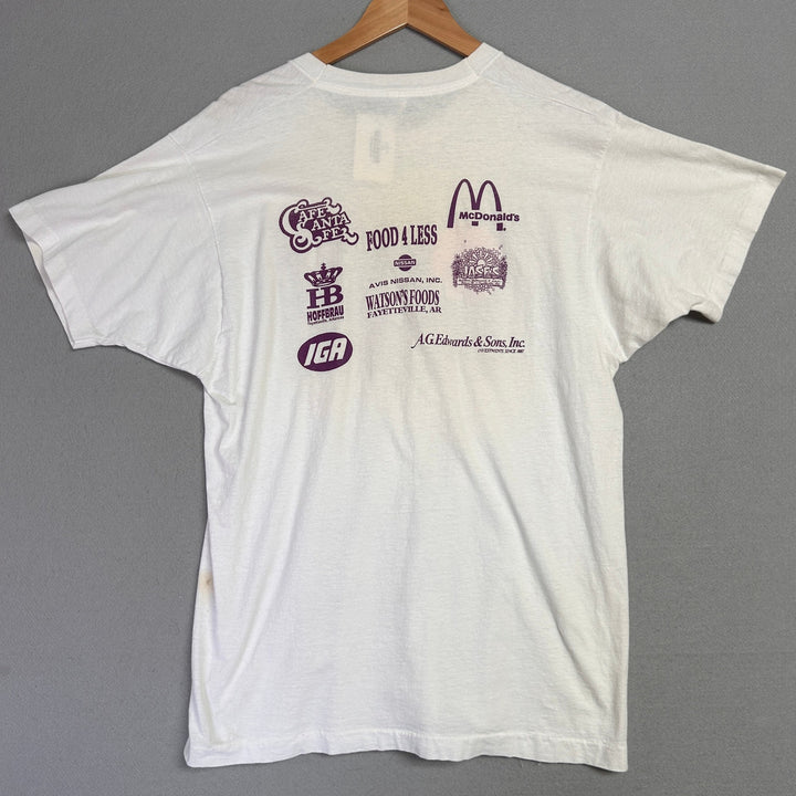 90's Ron Brewer Arkansas Basketball Boot Camp T Shirt Size XL