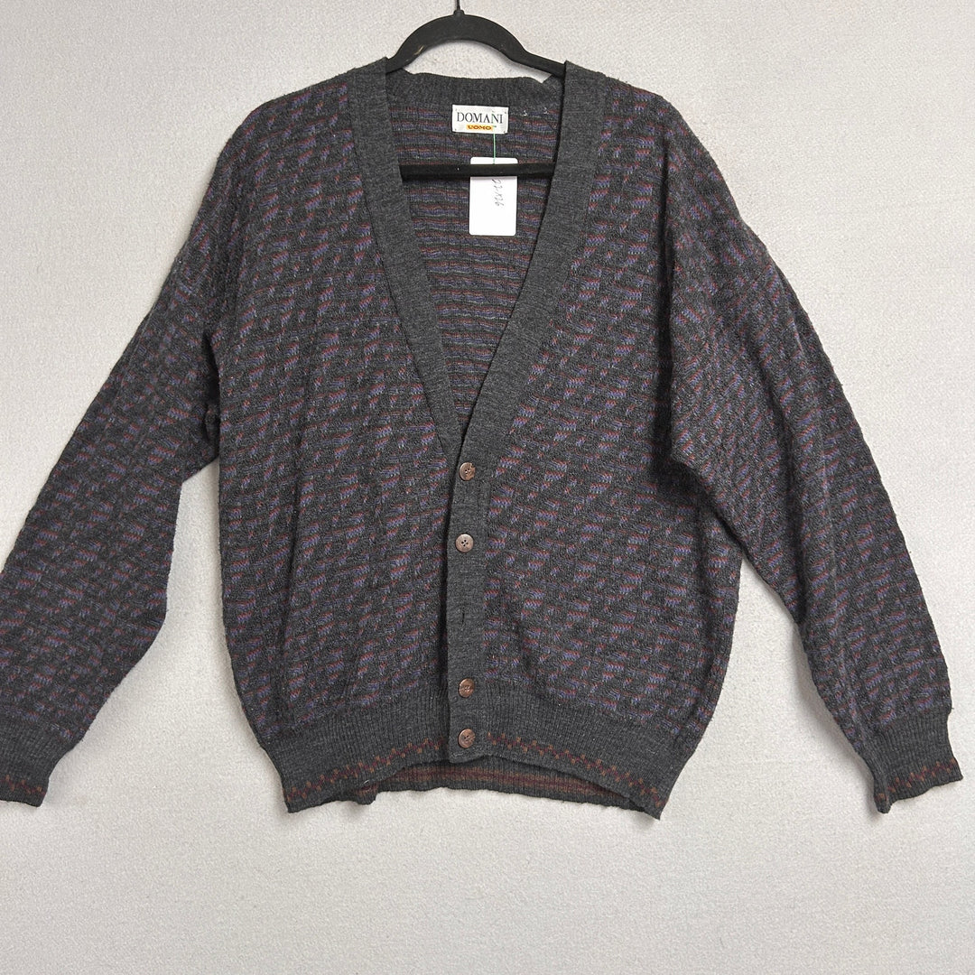 Vintage Domani Uomo Cardigan Sweater Size Large