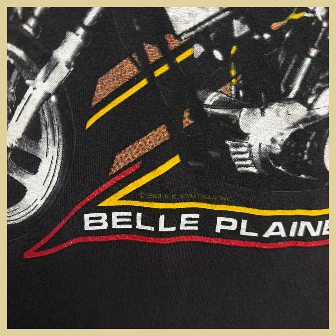 VTG Nungesser Engineering Geezer Pleaser 80s Harley Drag Racing T Shirt Medium