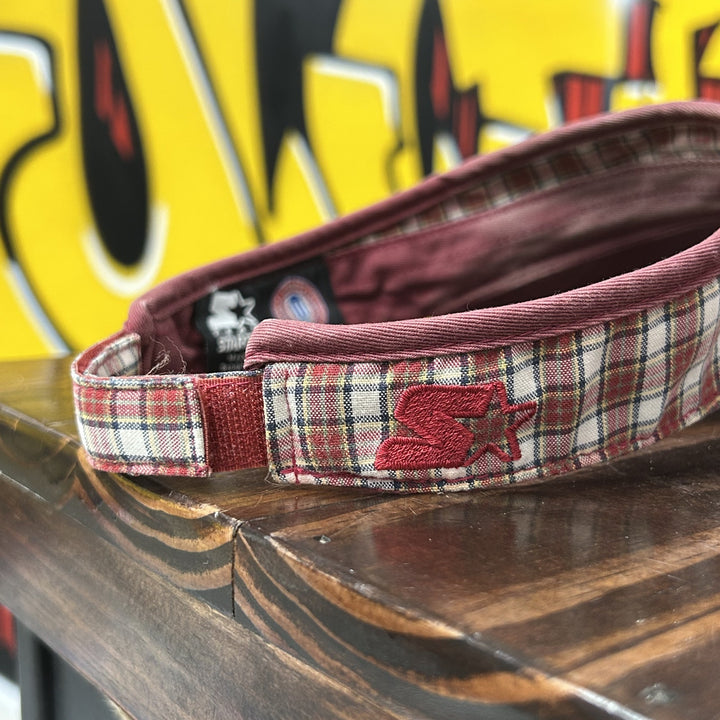 University of Arkansas Vintage Plaid Visor 2000s