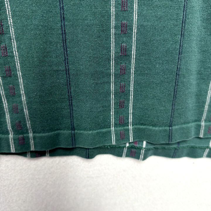 Vintage Eddie Bauer Striped Henley TShirt Size XXL