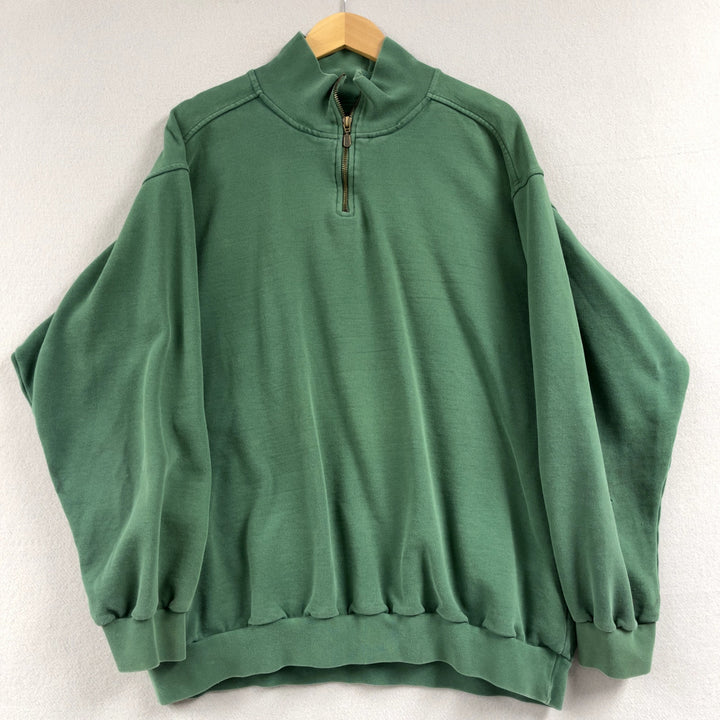 90's Nike Golf Men's Green Quarter Zip Sweater Size 2XL