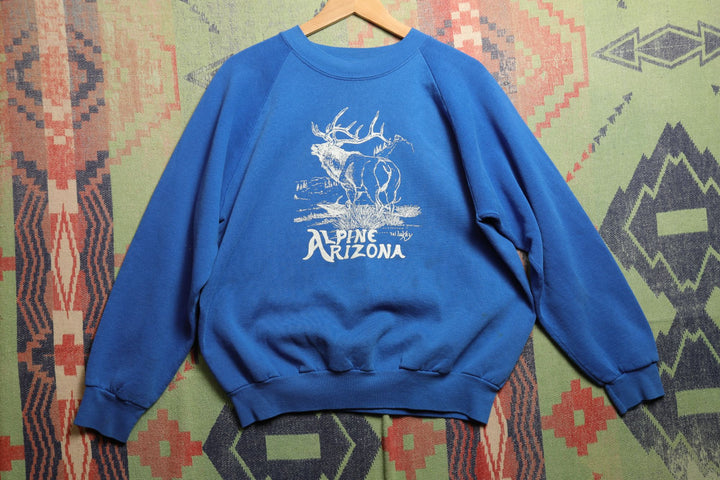 Alpine Arizona Vintage Deer Sweatshirt XL 80s