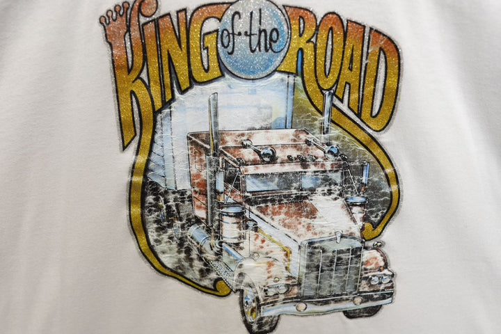 King of the Road Vintage Trucker T Shirt 80s Medium