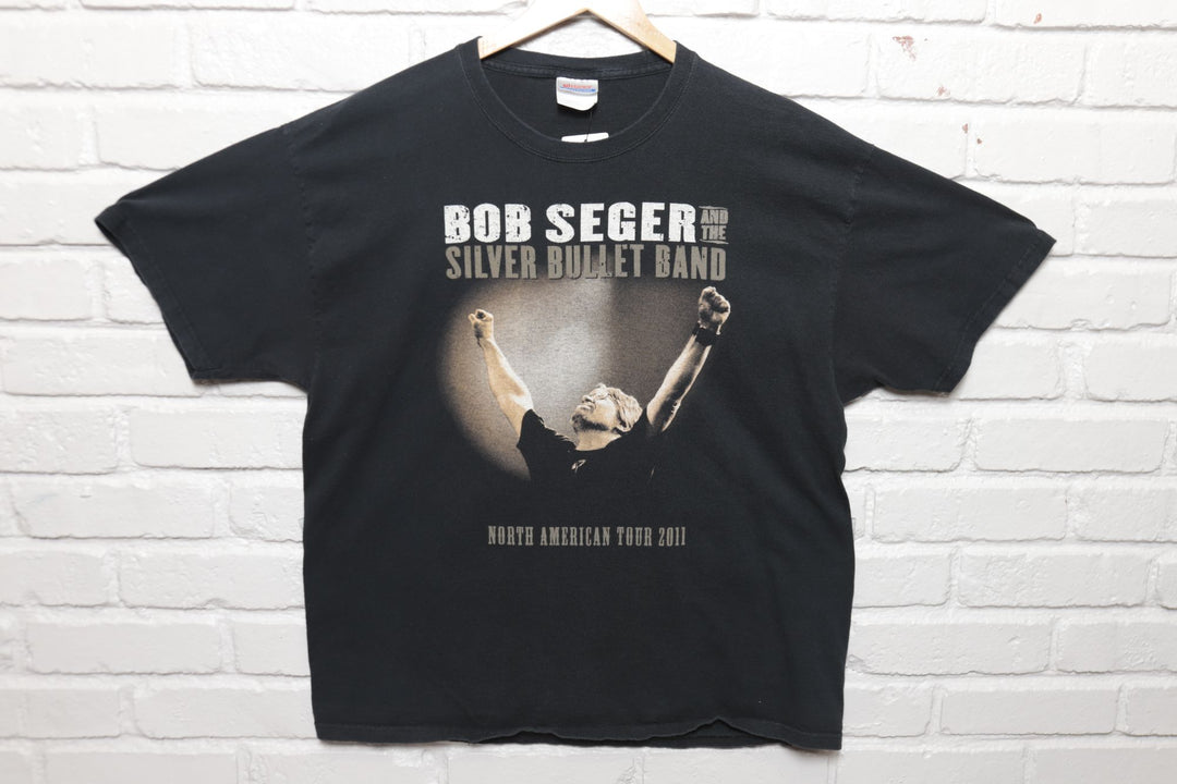 2011 Bob Seger Silver Bullet Band Tour T Shirt Size XL