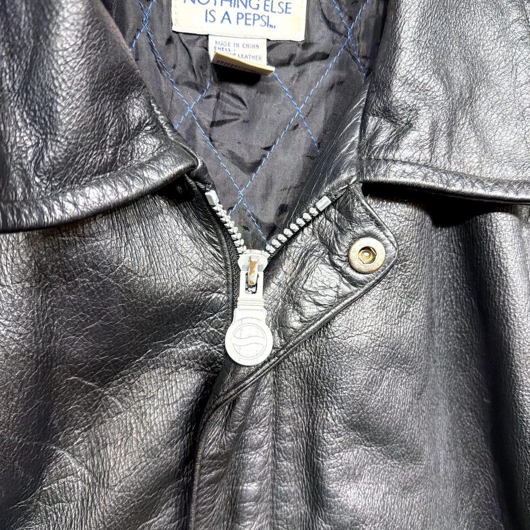 Vintage Pepsi Leather Jacket Size Large
