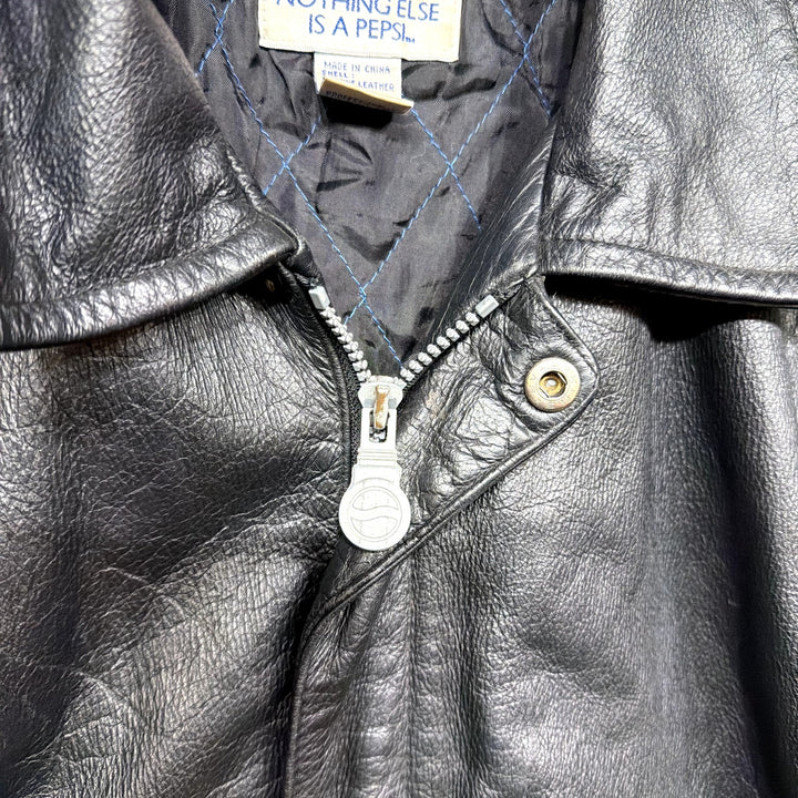 Vintage Pepsi Leather Jacket Size Large