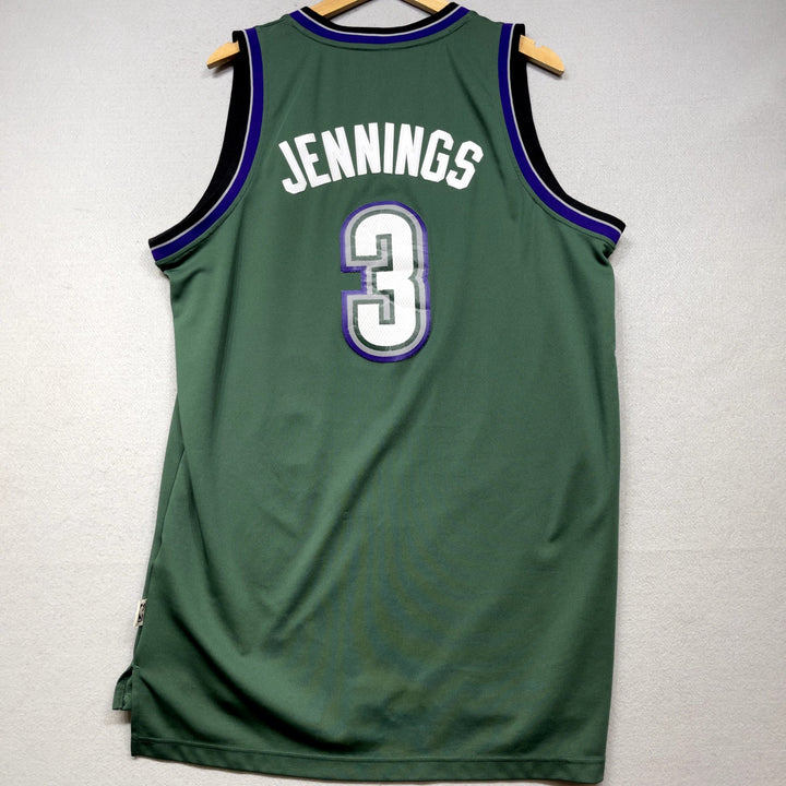 Adidas milwaukee Bucks Brandon Jennings Hardwood Classics Jersey Size Large