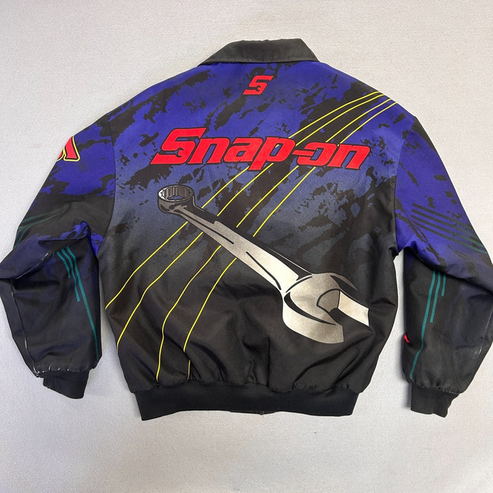 Vintage Snap-On Tools Jacket Racing Bomber Full Zip AOP Men's Size Large