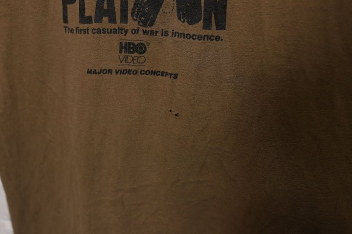 80s platoon hbo video movie tee shirt size large