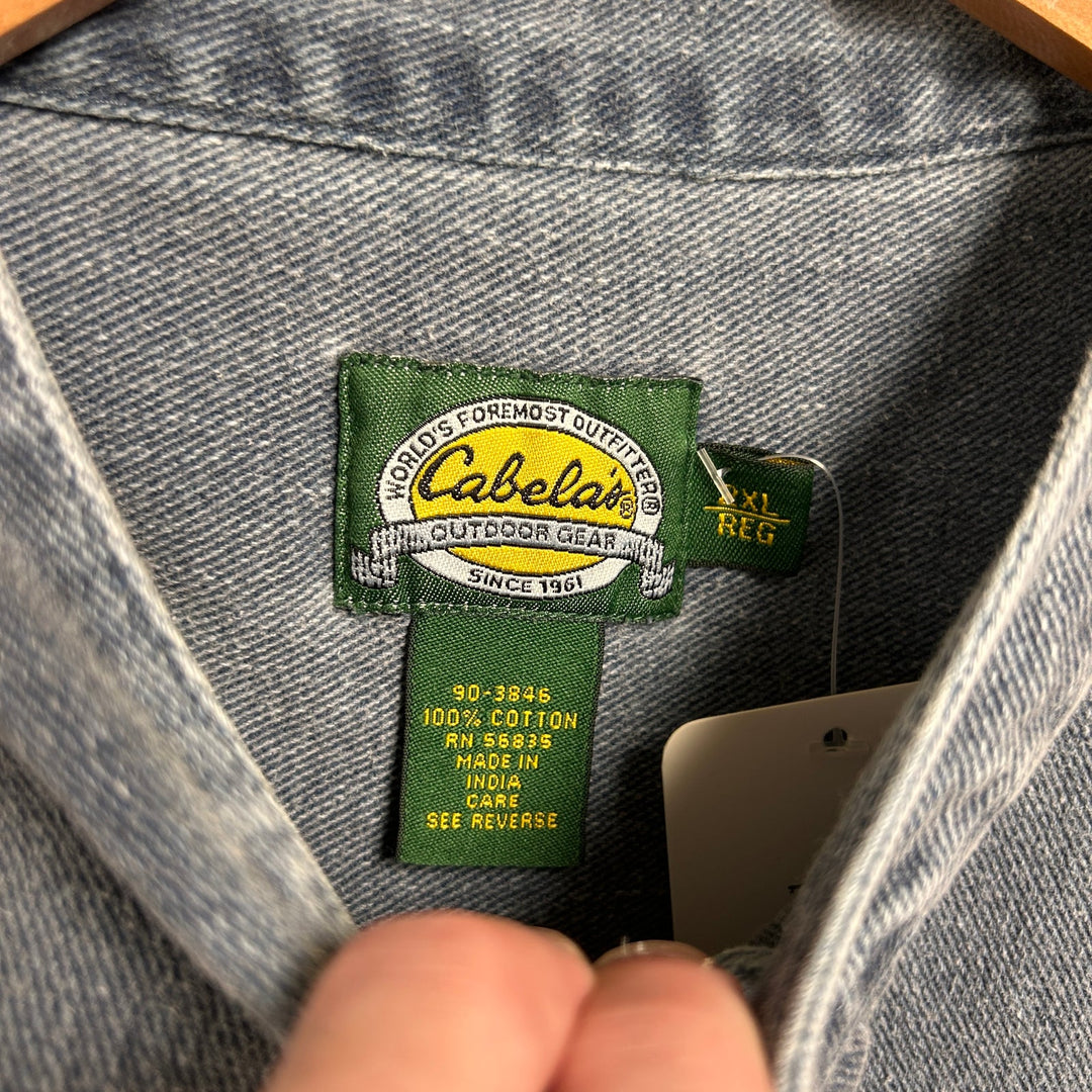 Vintage Cabela's Collarless Shirt Size XXL