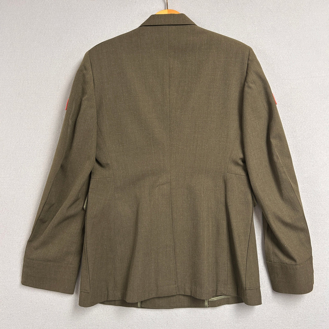 USMC Private First Class Dress Green Jacket No Belt Crown Clothing Size 40S