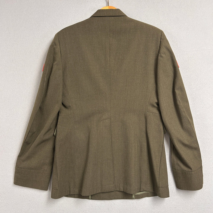 USMC Private First Class Dress Green Jacket No Belt Crown Clothing Size 40S