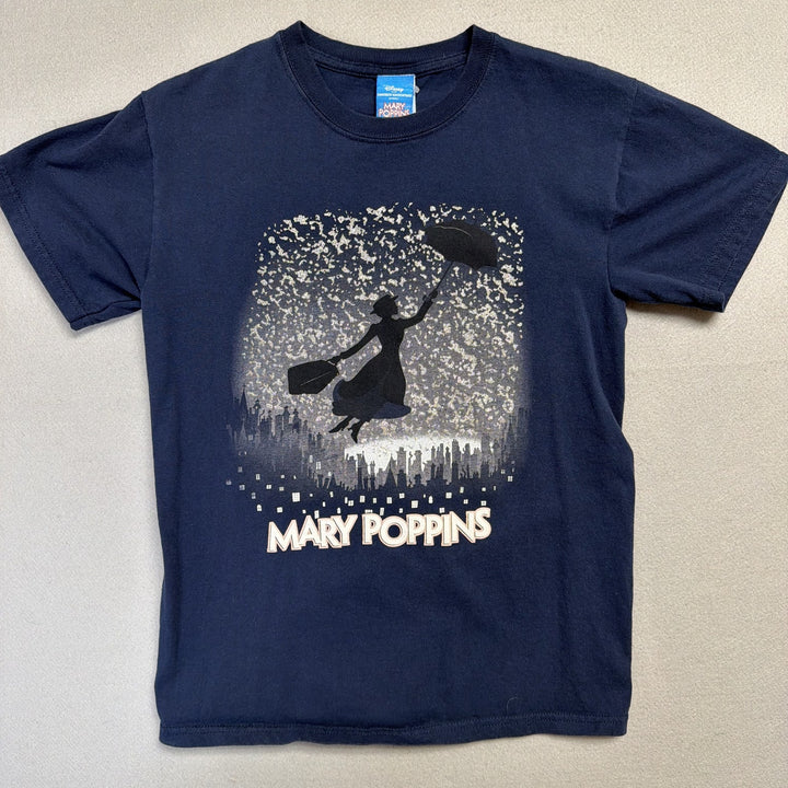 Vintage Mary Poppins Glitter Print T Shirt Size Small