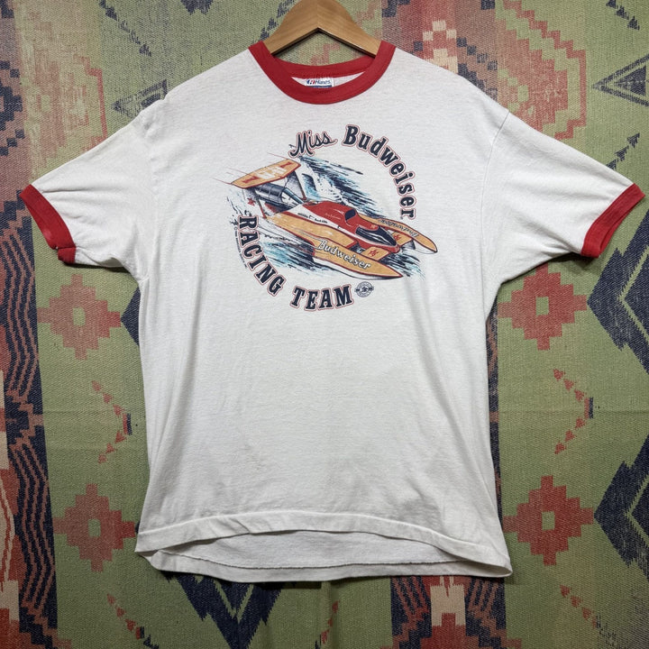 Miss Budweiser Vintage Boat Racing T Shirt XL 80s