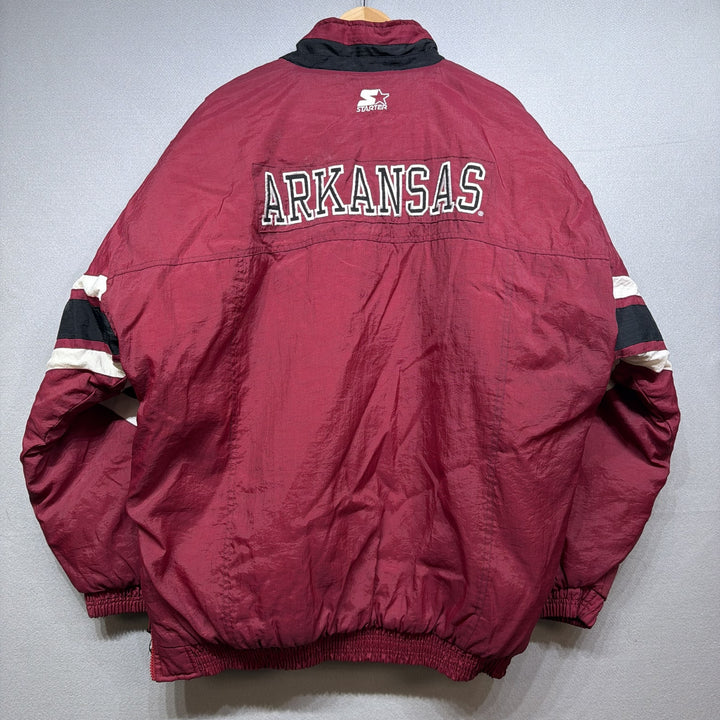 Vintage 90s Arkansas Starter Puffer Jacket Size XL