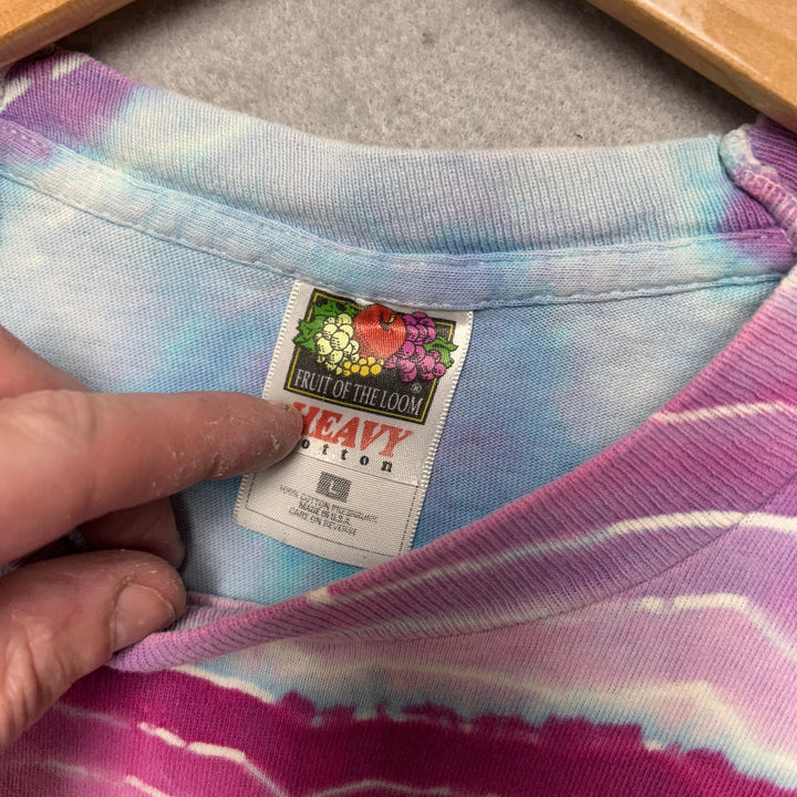 Vintage Heart Tie Dye T Shirt Size Large