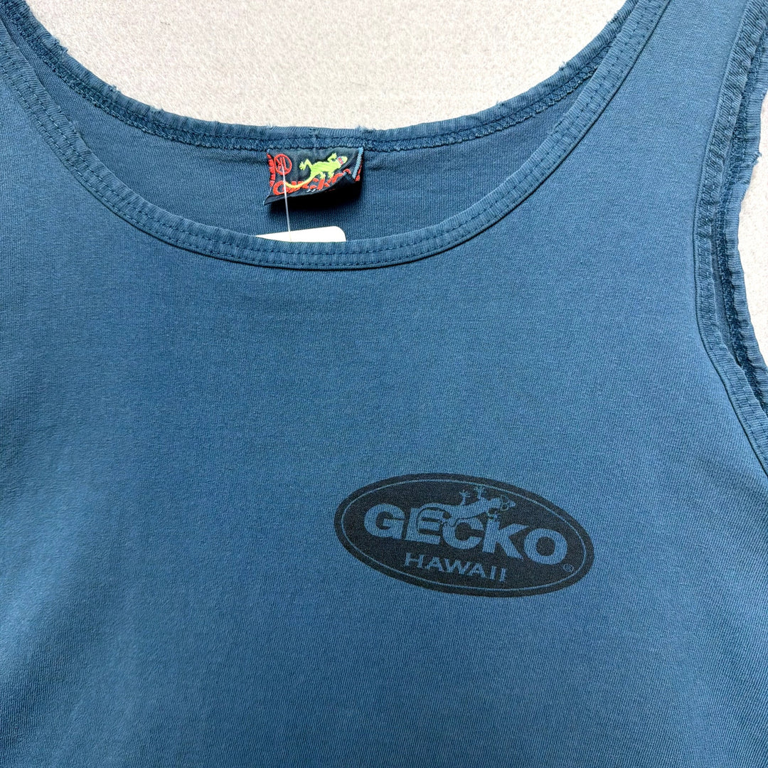 Vintage Gecko Hawaii Tank Top T Shirt Size XL