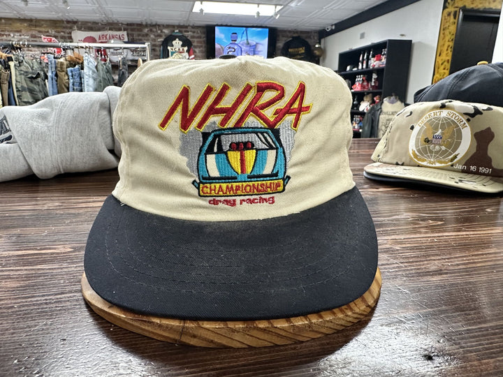 NHRA Championship Drag Racing Vintage Snapback Hat 90s