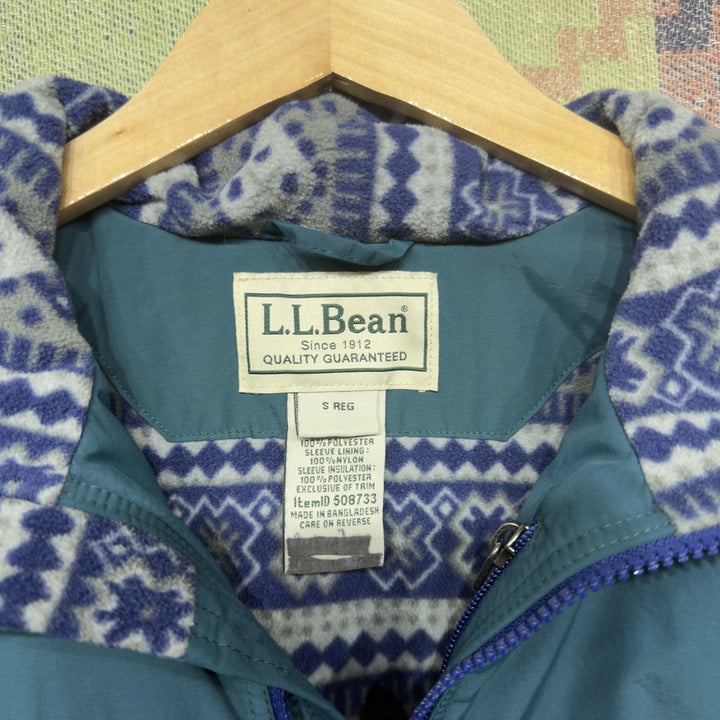 L.L. Bean Aztec Lined Vintage Warm Up Jacket Small 90s