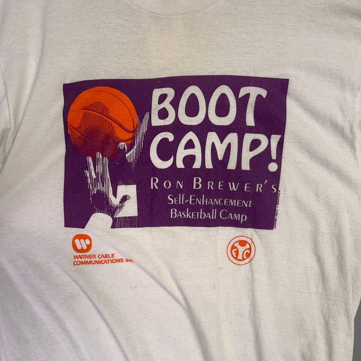90's Ron Brewer Arkansas Basketball Boot Camp T Shirt Size XL