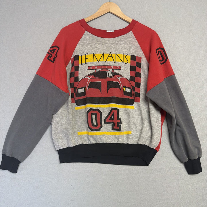 Vintage Le Mans Racing Sweatshirt Size Large