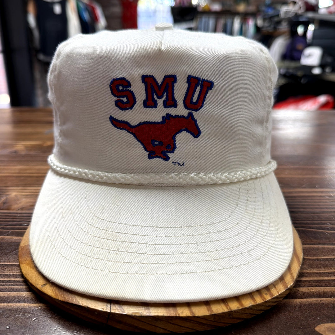 Vintage SMU Mustangs Snapback Rope Hat