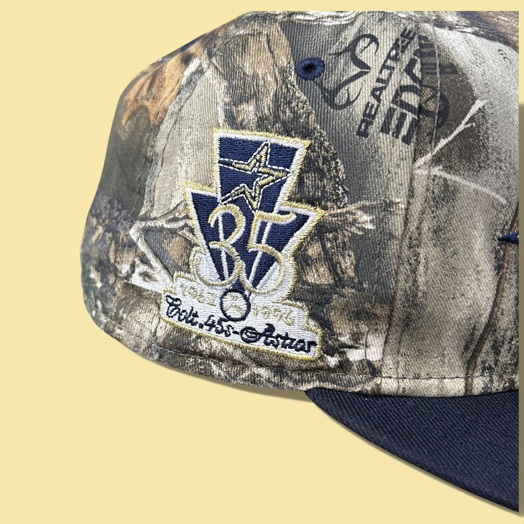 Houston Astros New Era Realtree Camo Fitted Hat Size 7 1/2