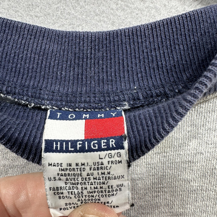 Vintage Tommy Hilfiger Gray Sweatshirt Size Large