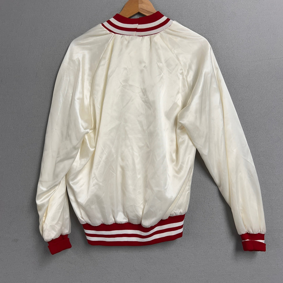 Vintage Westark White Bomber Jacket Size Small