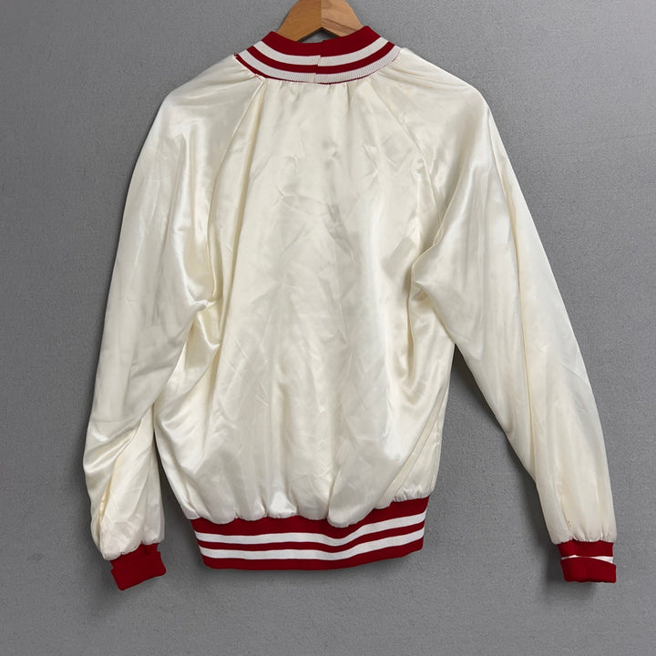 Vintage Westark White Bomber Jacket Size Small