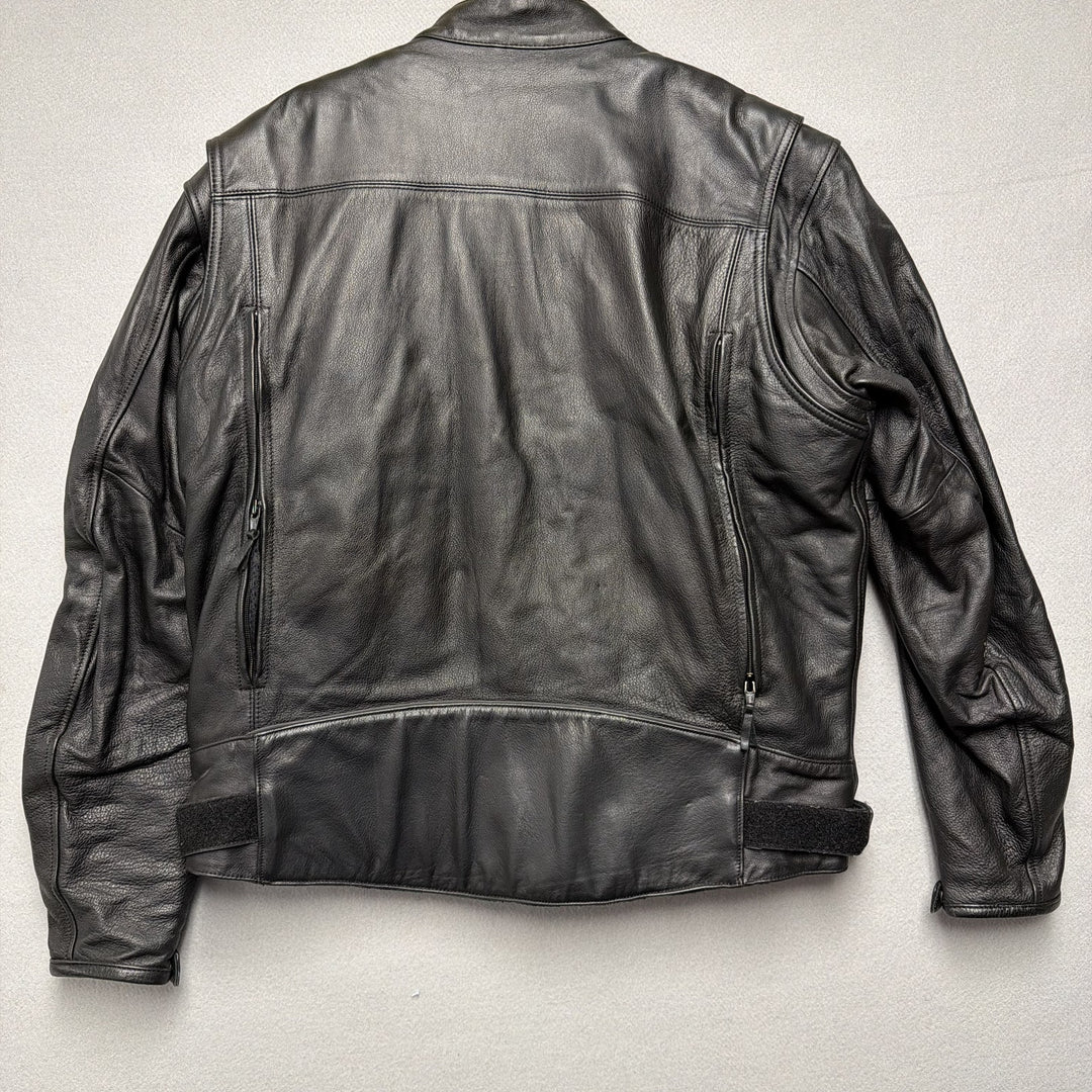 Power Trip Leather Moto Jacket Size Large