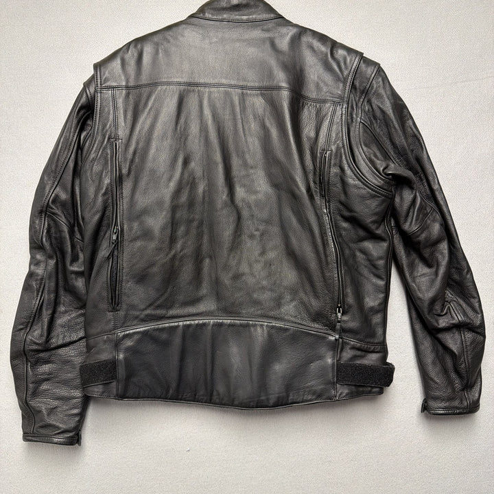 Power Trip Leather Moto Jacket Size Large