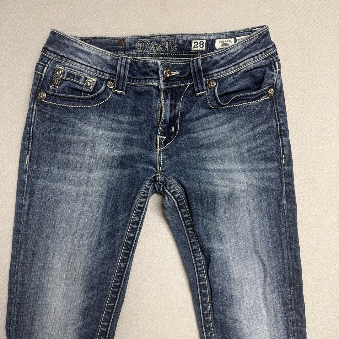 Vintage Miss Me Y2K Aztec Pocket Jeans Size 28