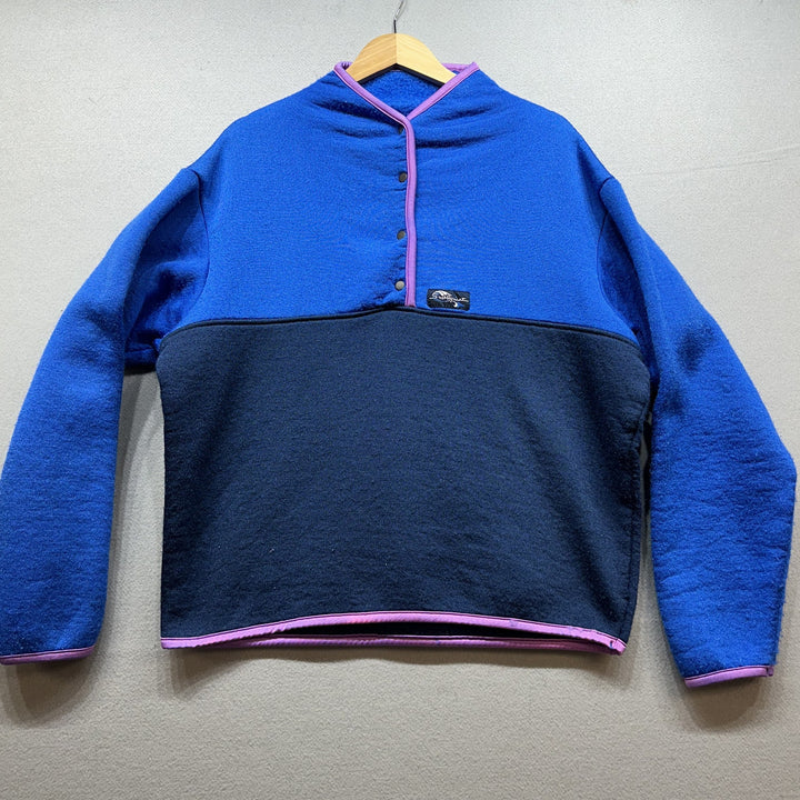 Vintage 90s Stohlquist Half Button Kayaking Sweatshirt Size Large