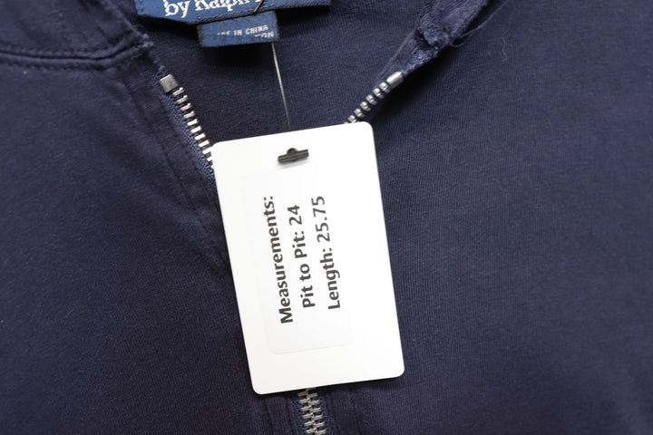 Polo Ralph Lauren Women's Vintage Navy Hoodie Large 2000s