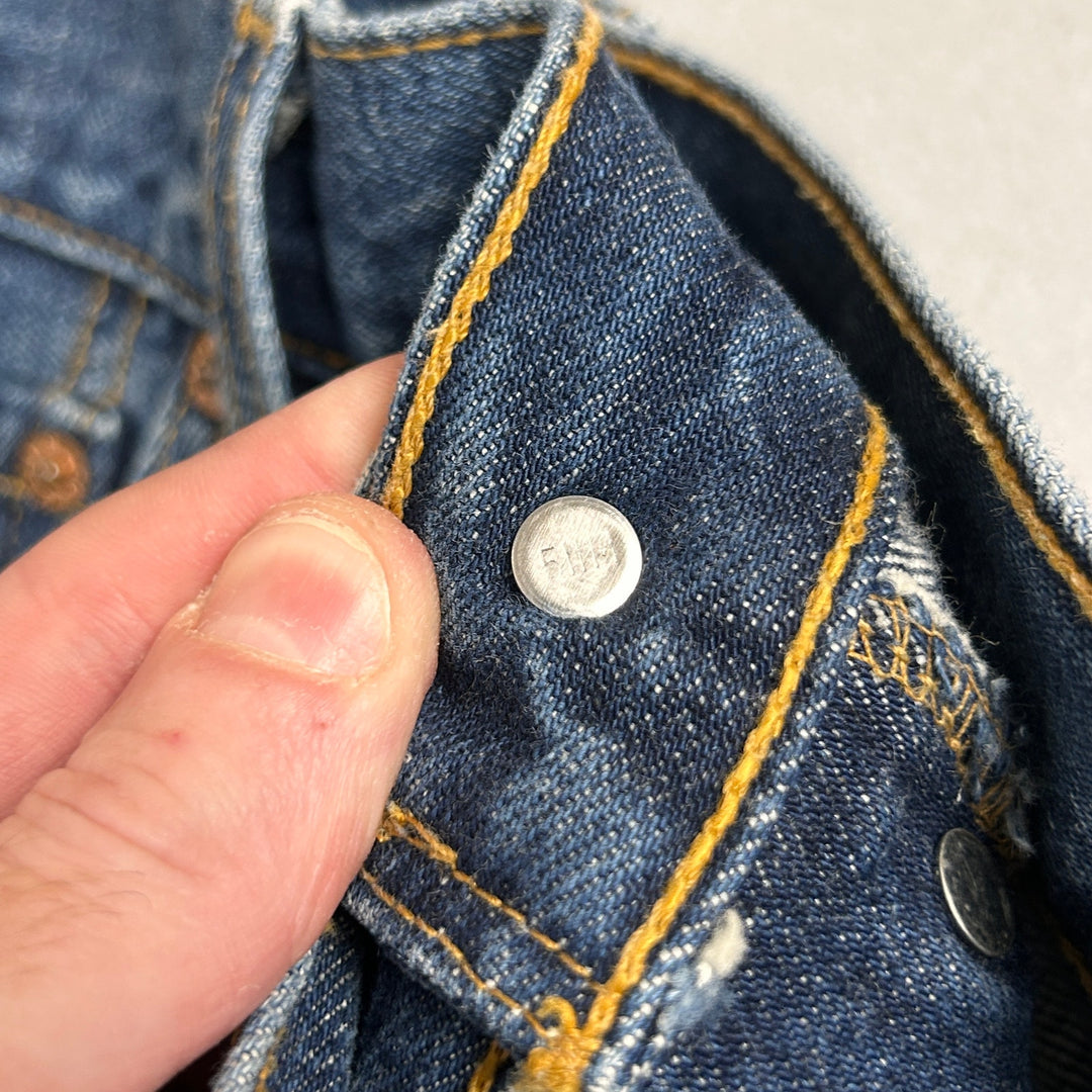 Vintage Levi's 501 Made in USA Button Fly Jeans Medium Wash 34x30