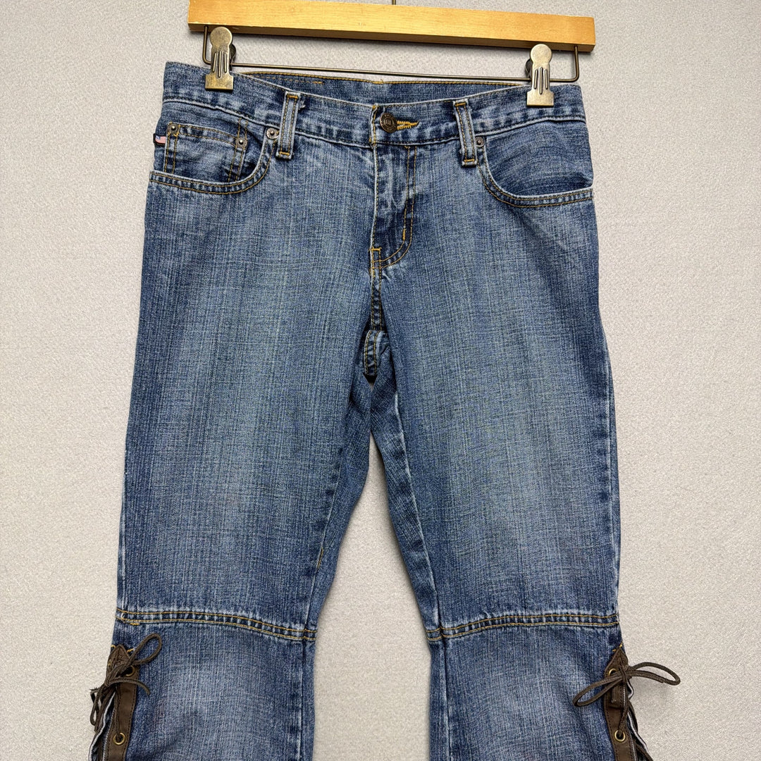 Vintage Ralph Lauren Lace Up Leg Polo Jeans Size 29