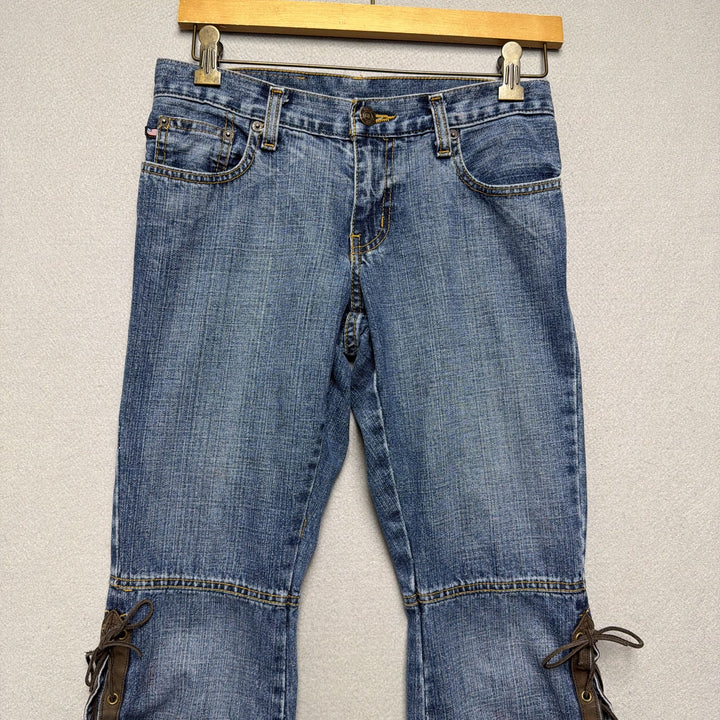 Vintage Ralph Lauren Lace Up Leg Polo Jeans Size 29
